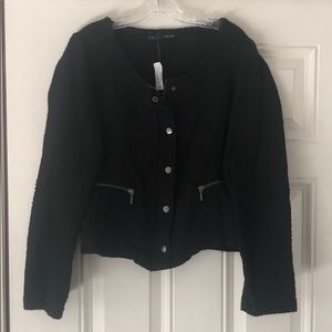 NWT - Black Tweed Maurice’s Blazer